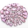 50pcs/set Water Drop Round Multi-shapes Claw Drill Pointedback Diamonds for Wedding Dresses Shoes Mixed Accessories