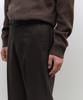 MUSINSA STANDARD Whipcord Straight Hidden Banding Slacks [Dark Brown]