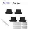 Universal Anti Dust Kit, Speaker Mesh Sticker USB Port Dust Plug with Tweezers for Micro USB Type C iPhone Huawei