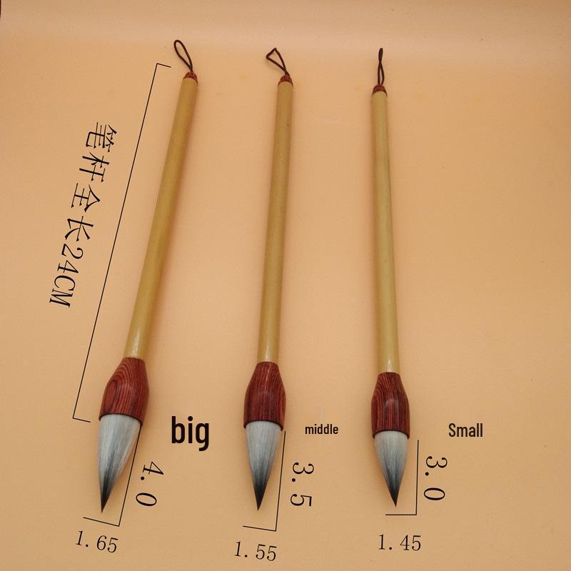 

Ancient Method Garlic King Calligraphy Brush Set: Purple Sheep Hair & Rabbit Hair Bowl Brush, Large Regular Script, Short Tip Large