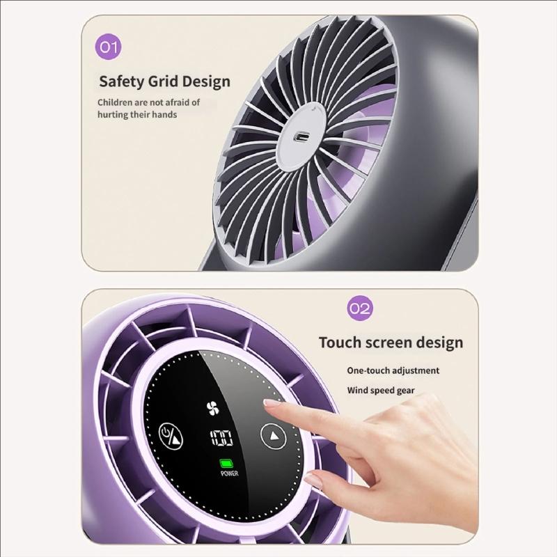 100 Speeds Digital Display Quiet Table Fan Low Noise Desktop High Speed Fan Portable Air Coolers Tool for Office Home
