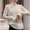 Spring autumn and winter new beautiful semi-turtleneck sweater with long-sleeved slim-fit knitted bottoming shirt women's top