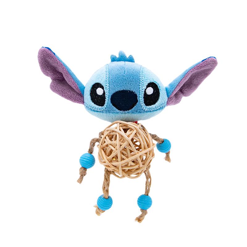 Guiwei Stitch Plush Cat Teething Toy with Bell