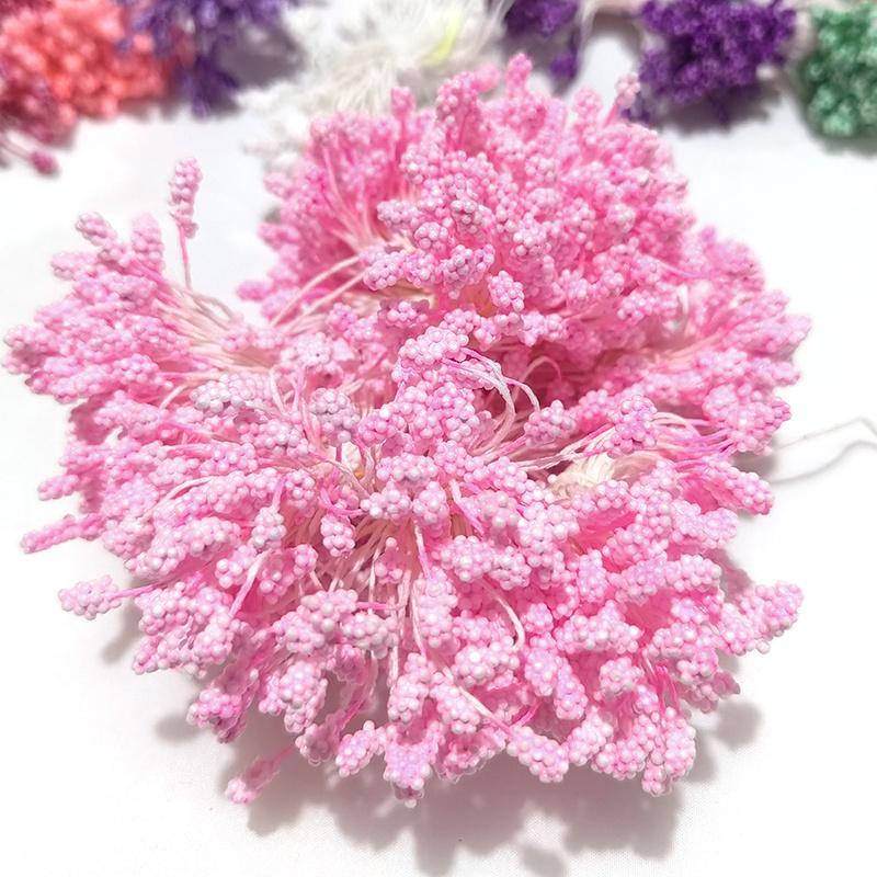 760pcs/lot 5mm DIY Artificial Foam Flower Stamen Mini Pearl Flowers Wreath Wedding Party Home Decor