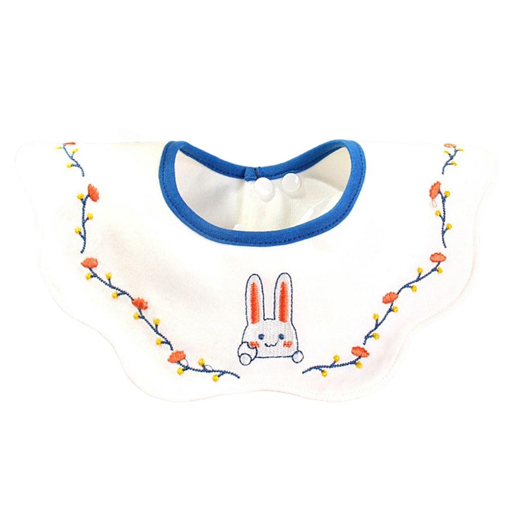 Adjustable Snap Closure Muslin Drooling Bib Convertible Saliva Towel Neck Scarf for Infants Toddler Nursing Daily