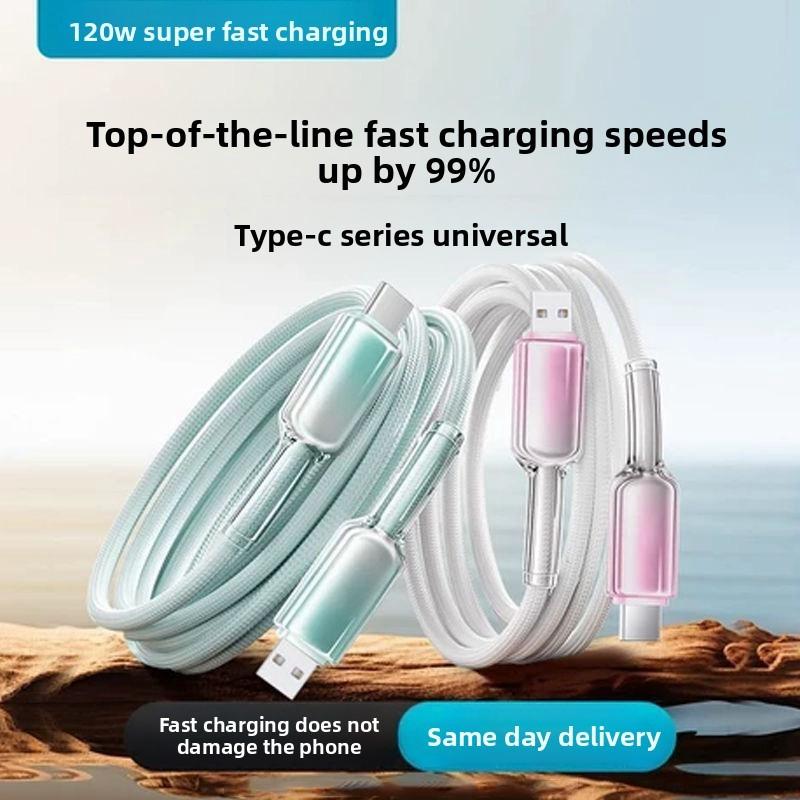Universal 100w Fast Charging Braided Typec Cable For Huawei Xiaomi Apple Devices
