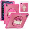 IPad Pro 12.9 Case With Pencil Holder Rotating Stand 3-Layer Heavy Duty Protection