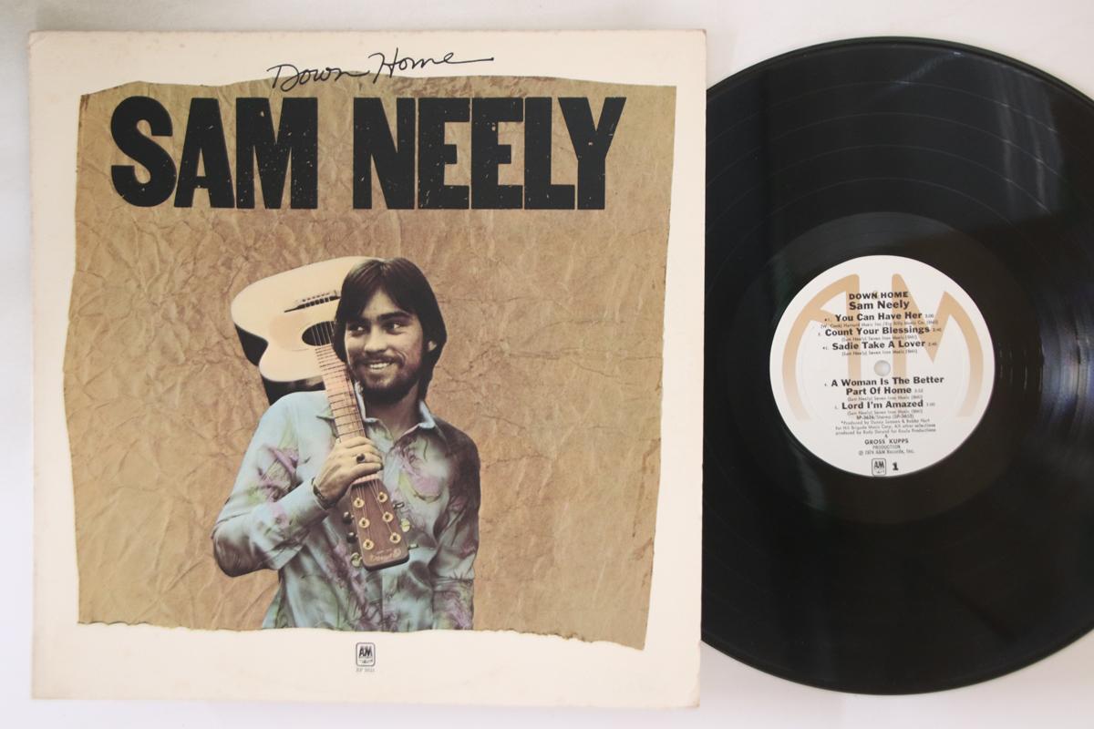 

LP Record SAM NEELY - Down Home SP3626 A&M 1974 US Country Used