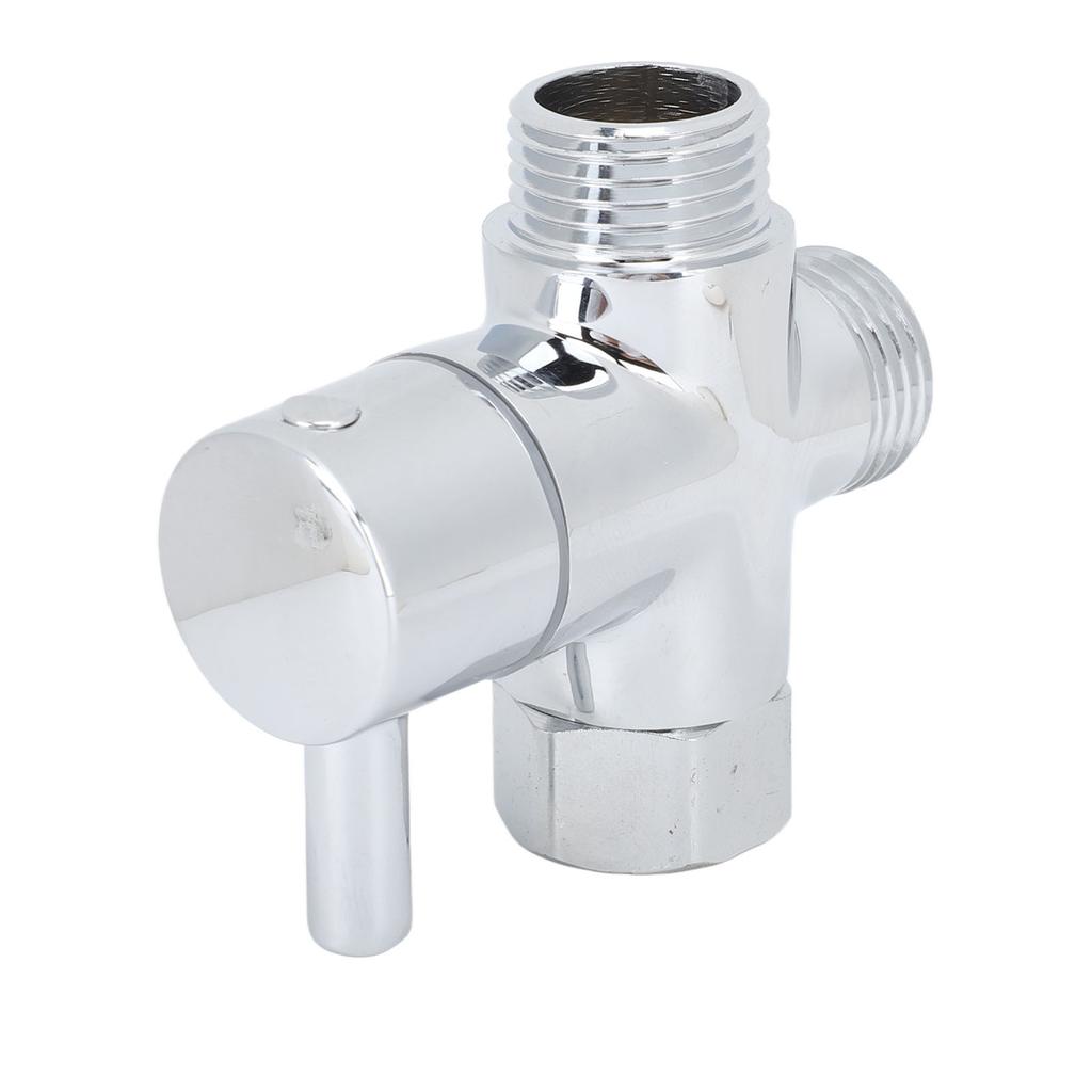 3 Way G1 2 Shower Diverter Valve Copper Shower Arm Diverter Valve for Hand Held Showerhead Electroplate