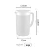 ZISIZ Heat-Resistant Plastic Cold Water Pitcher