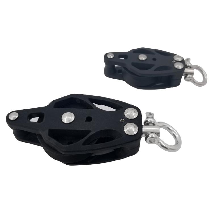 35mm/50mm Lifting Single Pulley Roller,304 Stainless Steel Single Wheel Pulley Lifting Rope Pulley Block for Kayaks
