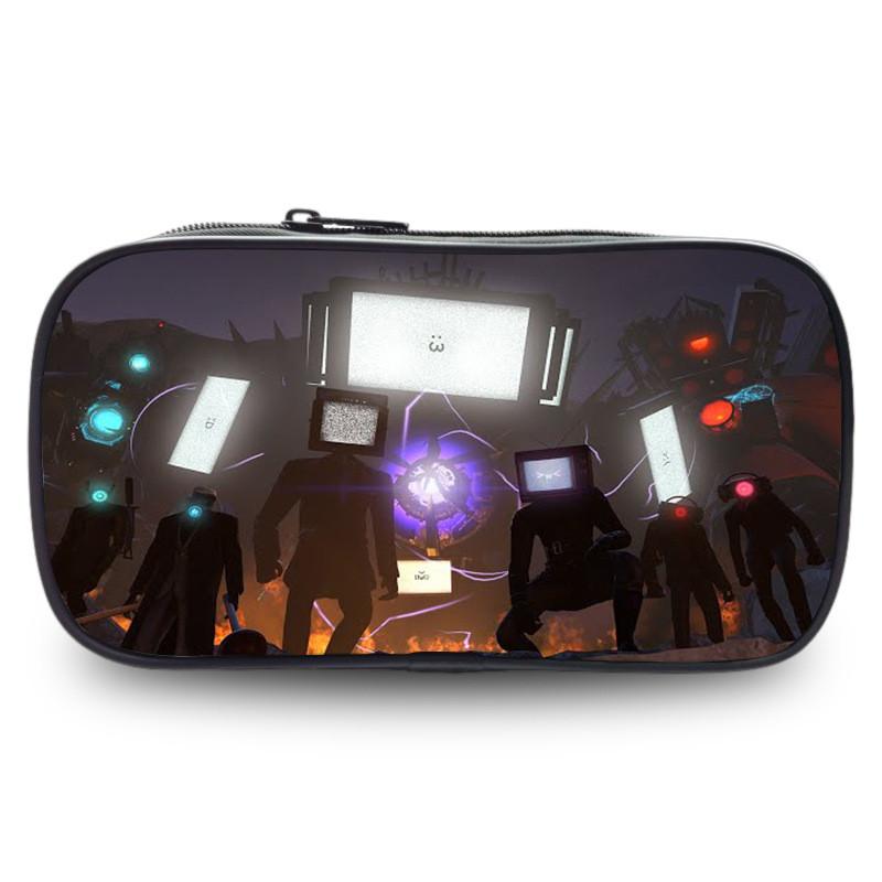 Tv Trendy Titan Character Print Pencil Holder Roomy Polyester Case For Ages All