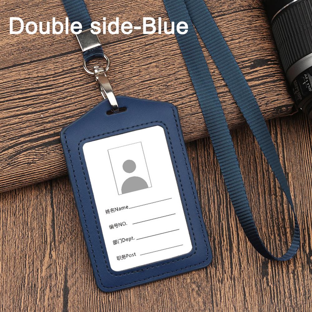 Card Holder Office Business Credit Card Holder With Neck Lanyard Badge Card Case Name ID Card Cover