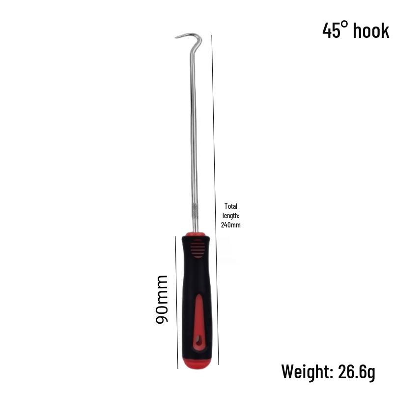 4-Piece Oil Seal Hook Set for Auto Repair - O-Ring Puller & Remover Tools