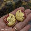 Reproduction of Soviet Soviet Army Soviet Patriotic Hero Red Flag Tank Train Armored Competitive Winners Medal Award