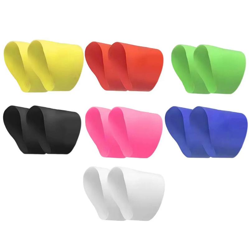 2Pcs Adult Elastic Silicone Sports Shoelaces Covers Soccer Shoelaces Covers Soccer Lace Bands Protector Football Training Access