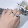 Color Treasure Sunflower Smart Sapphire Super Flash Zircon Ring Women'S Niche Design Light Luxury High-End Ring
