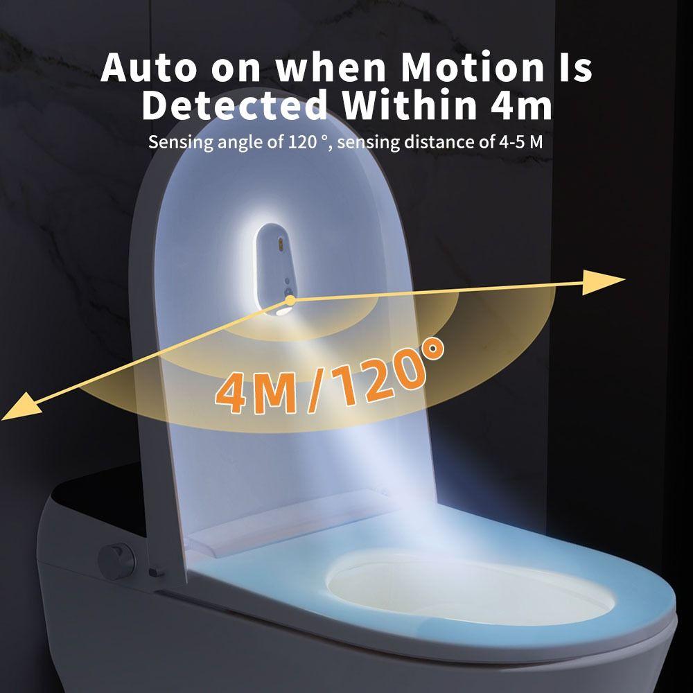 RGB Color Changing Toilet Lid Sanitizer Automatic UV Sterilization Toilet Sensor Light  Travel