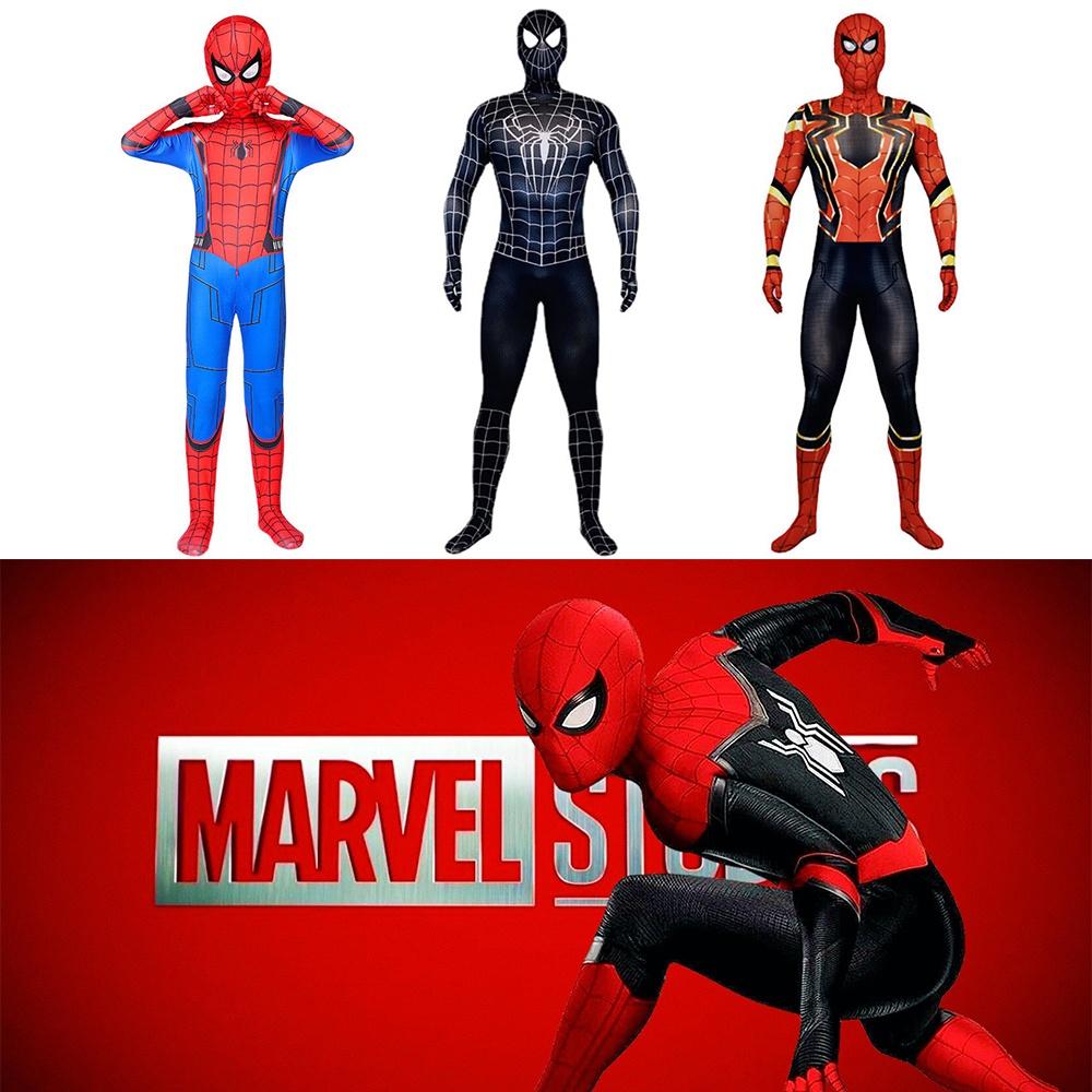 Spider-man No Way Home Amazing Iron Black Cosplay Costume Suit For All Ages