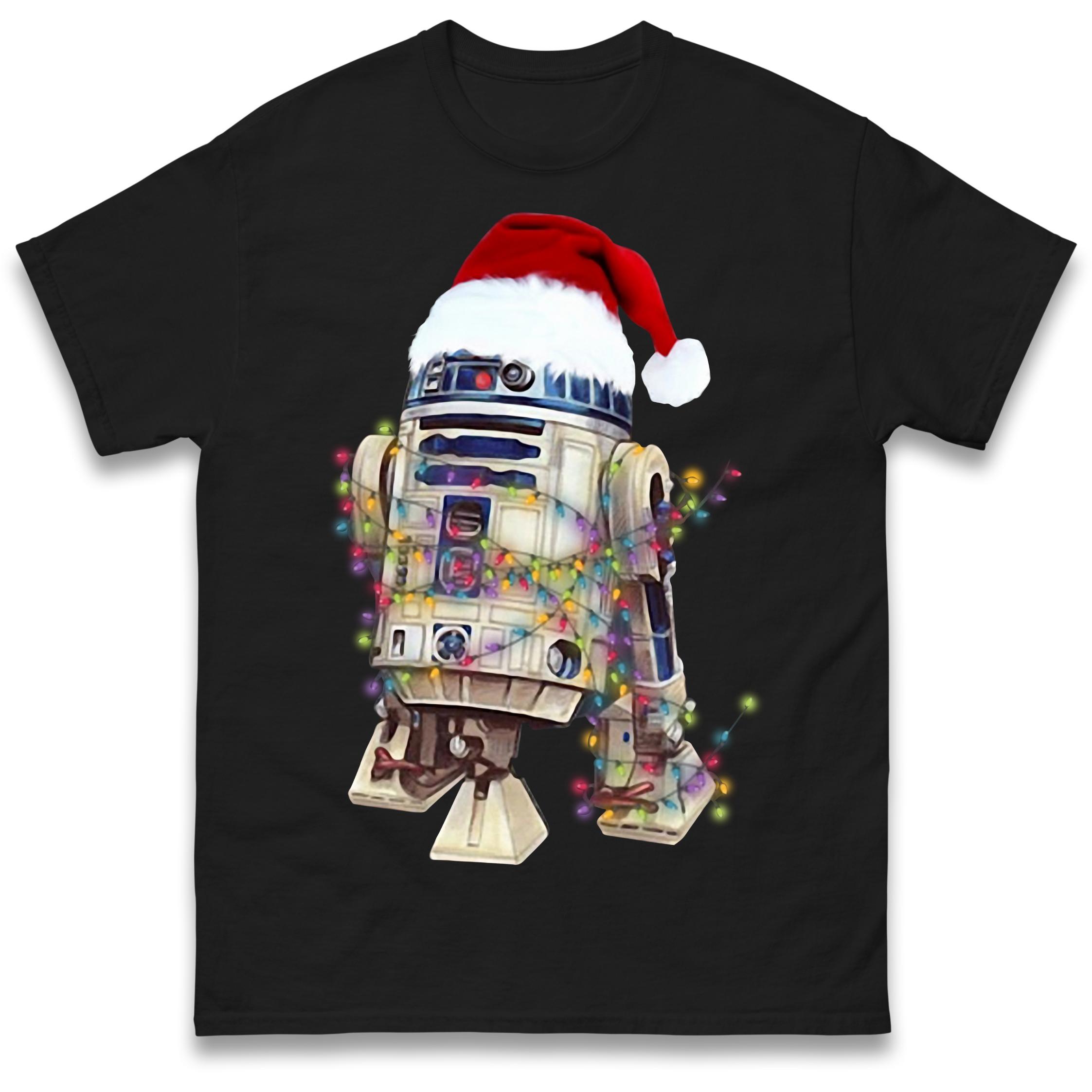 

R2D2 Christmas T-Shirt Tshirt Mens Womens Tops Unisex Tees 100% Cotton 4XL