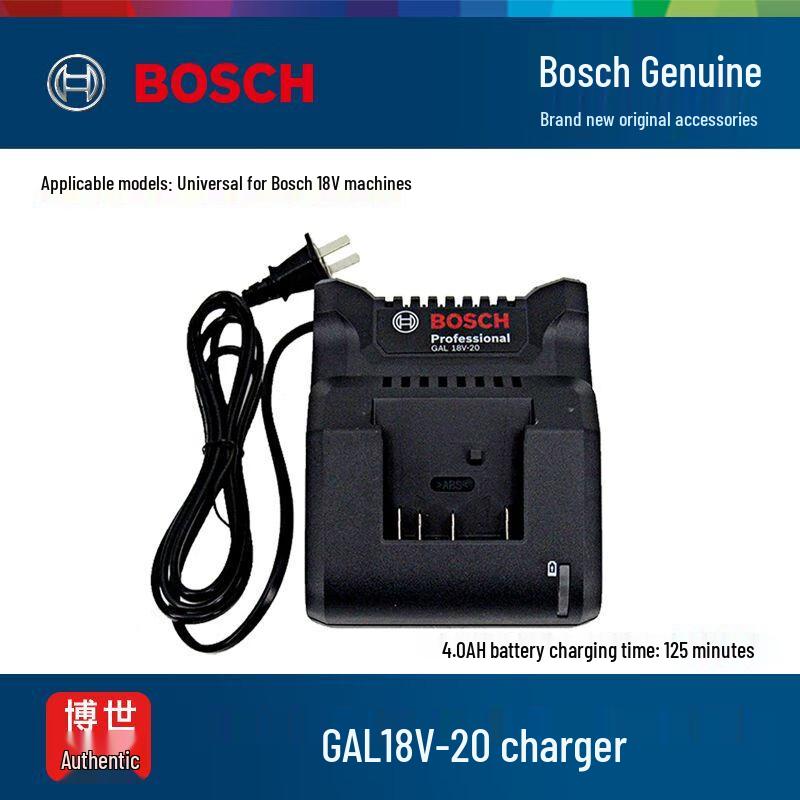Bosch 18V Cordless Tool Lithium Battery & Charger CN plug (adapter included)