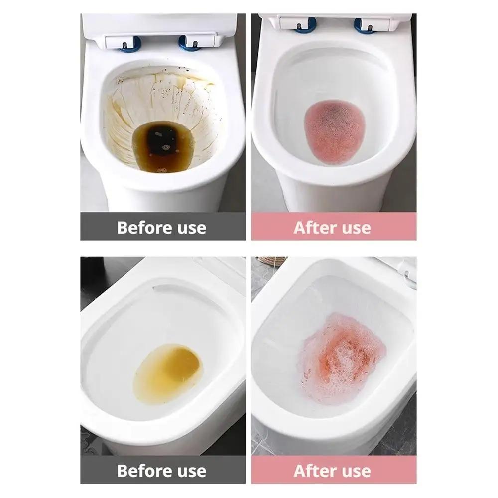 2/5pcs Automatic Toilet Bowl Cleaner Effervescent Tablet Toilet Fast Remover Urine Stain Deodorant Yellow Dirt Toilet Cleaning