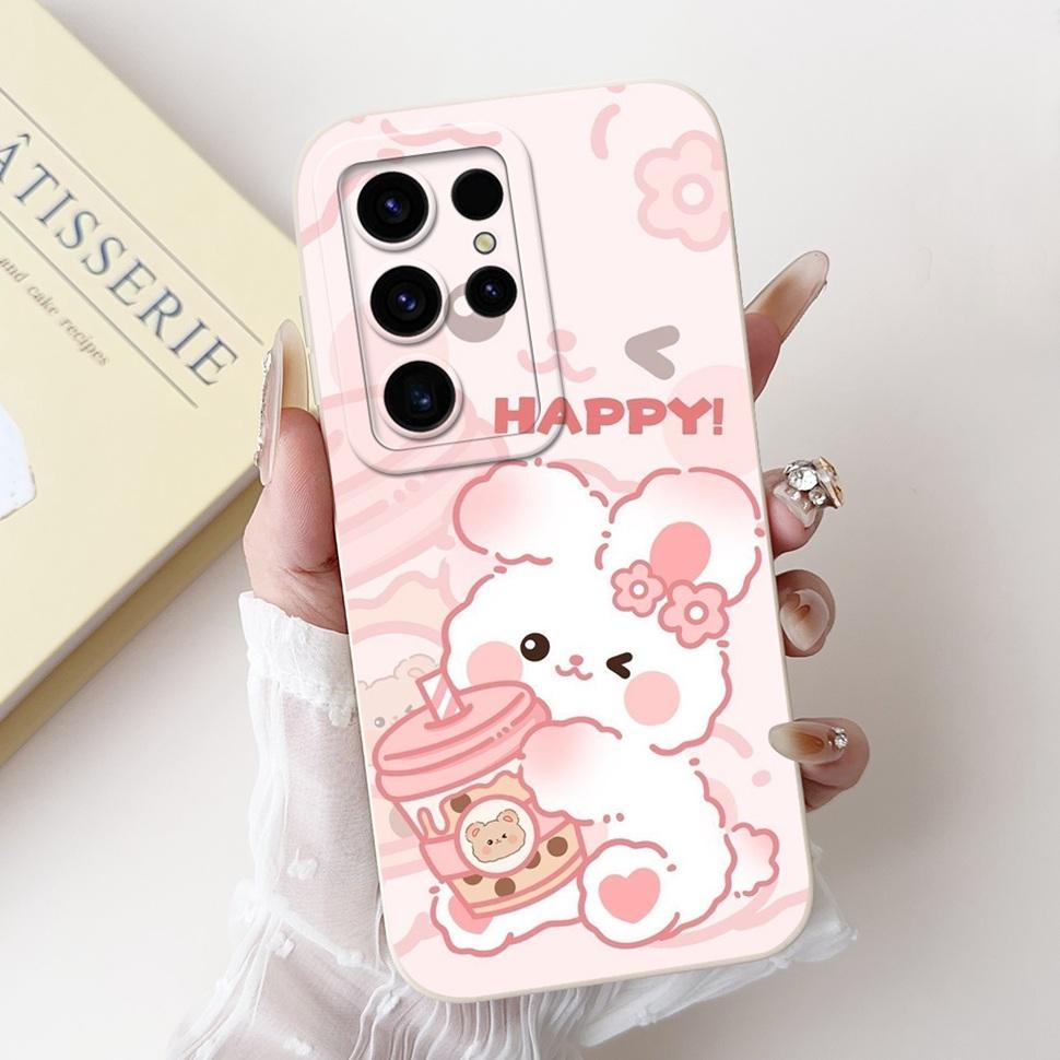 For Samsung Galaxy S24 Ultra Case Beautiful Cartoon Cover S24Ultra S928B S928U Soft TPU Phone Case For Samsung S24 Ultra Shell