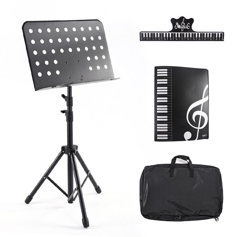 Adjustable Portable Folding Music Stand for Guitar, Violin, Guzheng, and Erhu Sheet Music