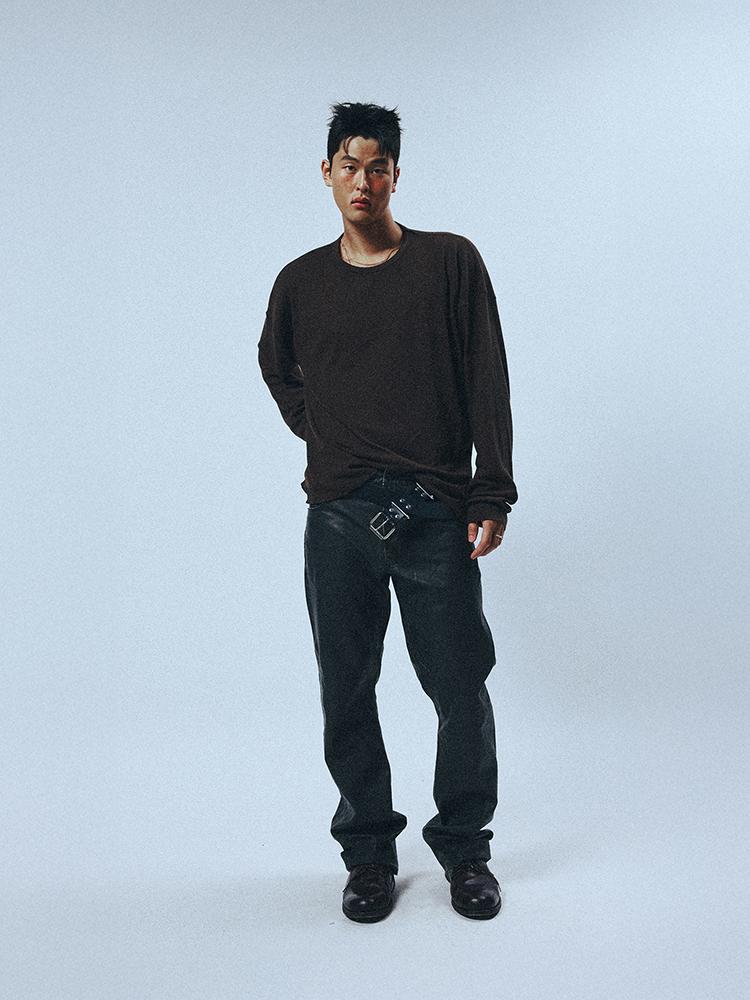 SUNDAY FRUIT MARKET Sunday Vintage Leather Pant Black