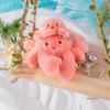 Kawaii Mom Baby Animal Plush Doll Pendant Cute Octopus Starfish Clownfish Dolphin Killer Whale Turtle Shark Seal Keychain Decor