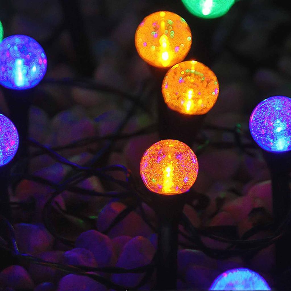 Solar Crystal Ball Garden Lights – Outdoor  Decorative Bubble Ball Ground Stake Lights for Courtyard Path  Lighting