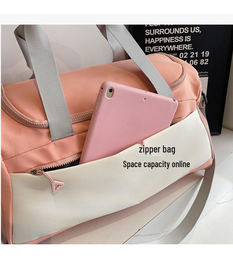 Trendy Water-Repellent Travel Bag with Shoe Compartment for Swimming and Fitness - Single Shoulder Crossbody with Large Capacity