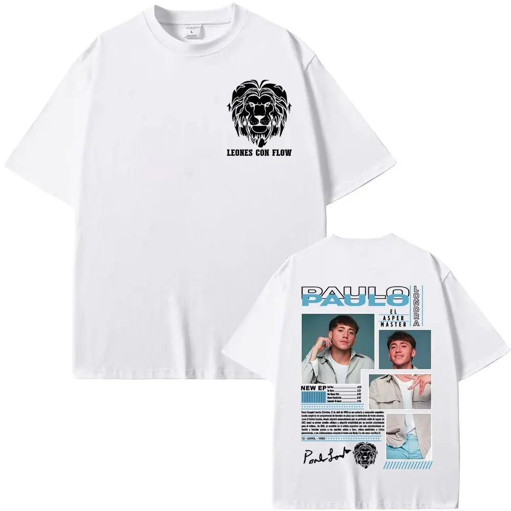 Paulo Londra Rapper El Asper Album Cover TShirt Mens Hip Hop Pop Music Trendy 100 Cotton Streetwear Women And Men Tshirt