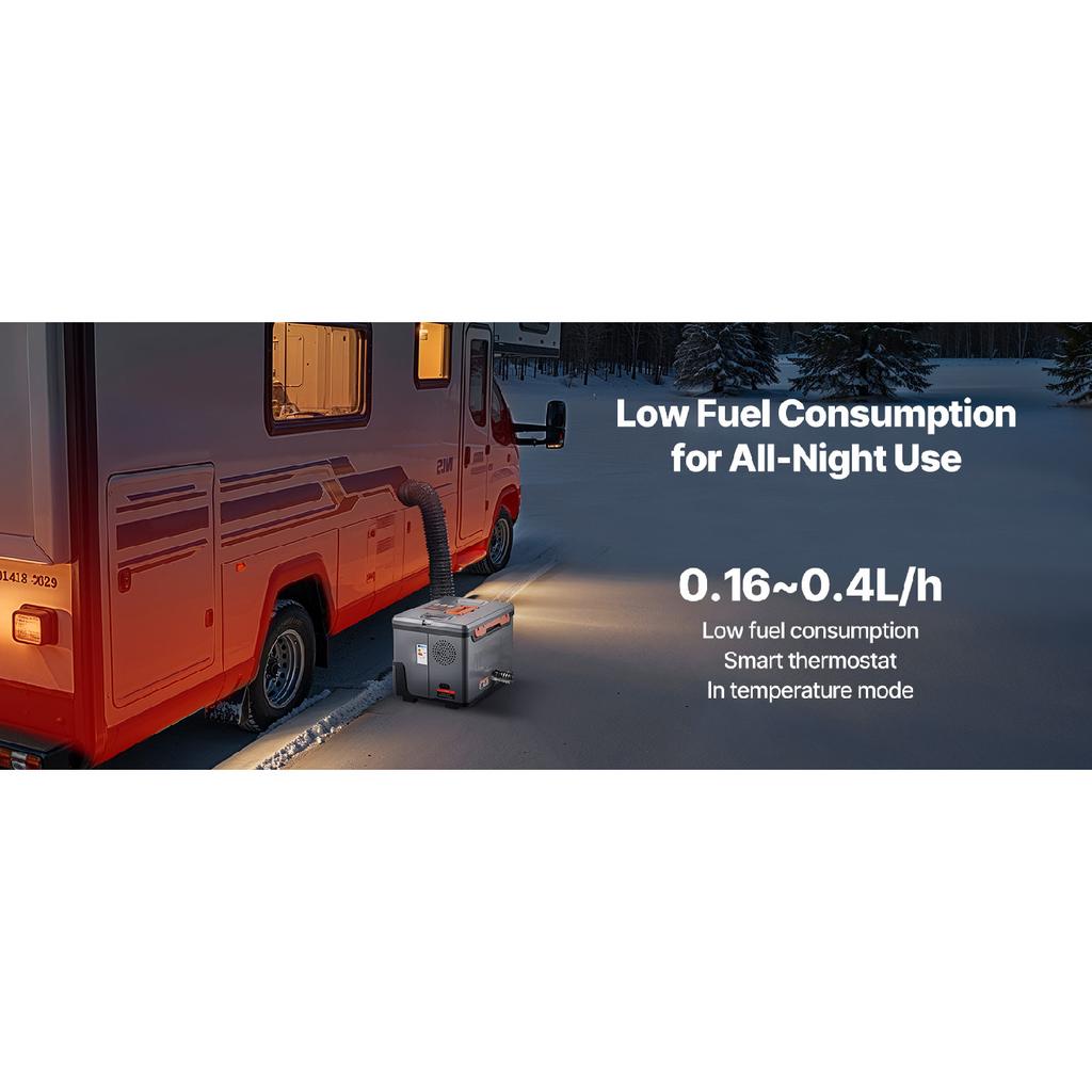 SucceBuy Diesel Heater, 8KW, DC 12V/24V All in One Portable Diesel Air Heater Remote Control and LCD Screen for Trucks Vans RVs