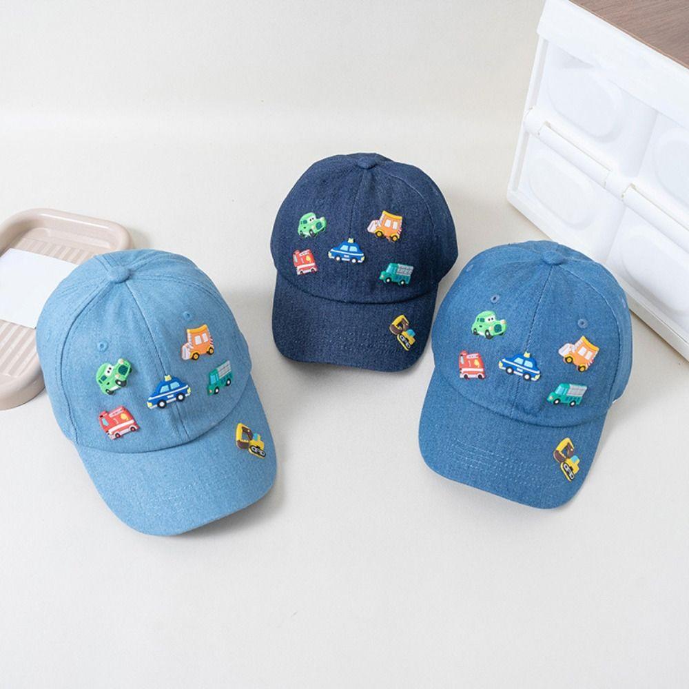 Vehicles Pattern Children Sports Hats Cartoon Baby Sun Visor Hat Kids Baseball Caps Boys Girls