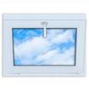 Janela Branca PVC Basculante 80X60 800X600 Vidro Duplo, Basculante Novas Janelas