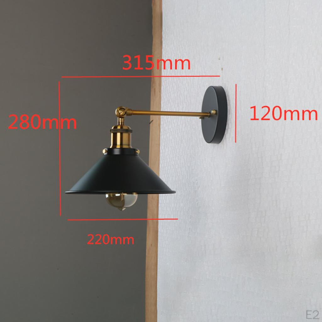 E27 1 Light Lampshade Decorate Industrial Iron Sconce Lights Creative Style for Lighting Restaurant