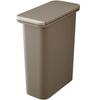 RISU Trash Can with Inner Lid, Odor-Proof Even When Opened, Brown, 21L, HH Dustbin, Suitable for