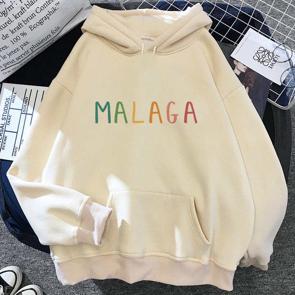 Malaga Hoodies Women Aesthetic Anime Winter  Tracksuit Hooded Shirt Women Vintage Sweater