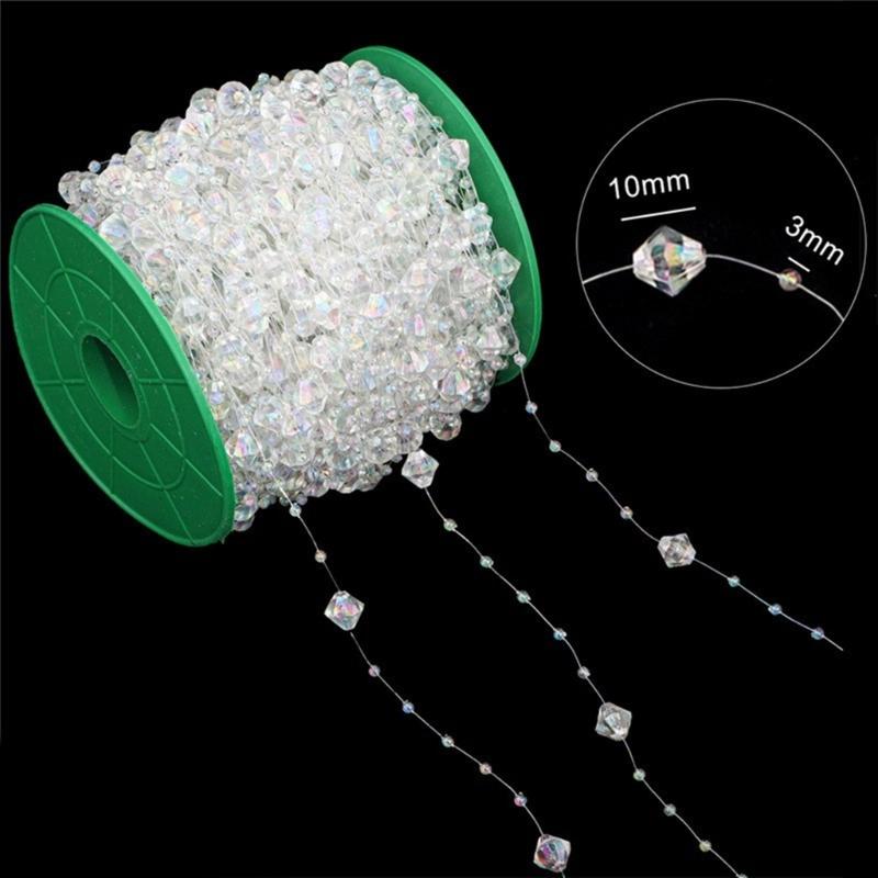 Bead Chain Clear Plastic Craft Bead String Handmade Jewelry Accessories For Art Craft Necklace Bracelet Jewelry Making