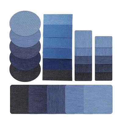 5/25x/Set-Denim-Flicken Praktische Rechteckige Flicken Selbstklebende Jeans-Flicken