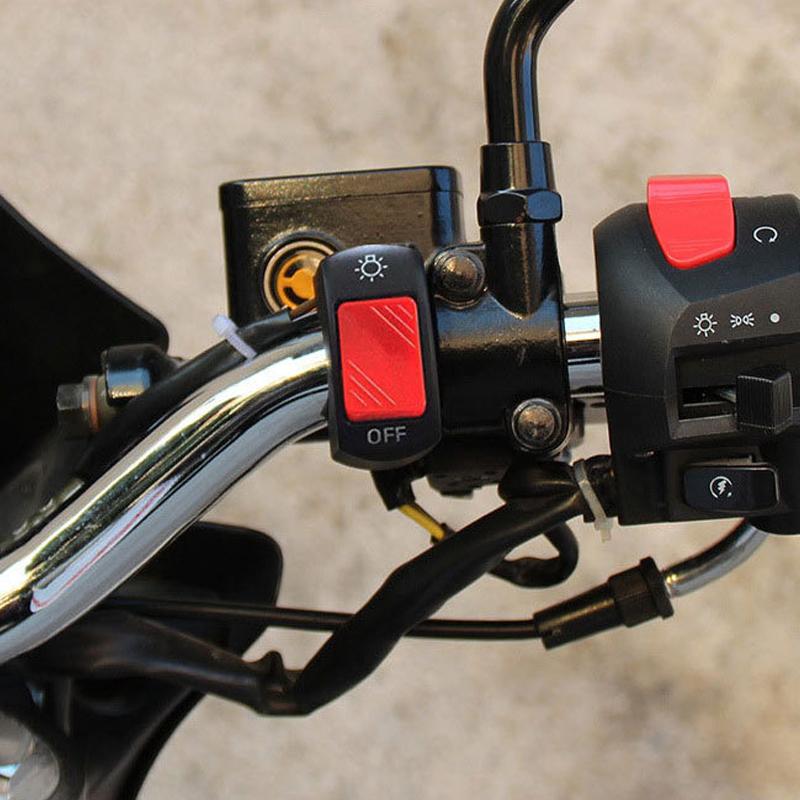 1/2Pcs Motorcycle Switch ON/OFF Button Universal Moto Scooter Second-line Headlight Handlebar Switch Modification Accessories