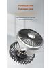 USB-Charged Rear Seat 12V Car Fan with Light