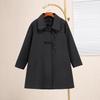 Women's Plus Size Stylish Slim-Fit Wool Winter Coat (Mid-length) 15266T