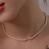 14K Parte Natural Freshwater Pearl Choker Necklace W