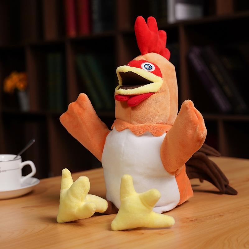 Einhorn Hahn Handpuppe Plüschtier für Kindertheater