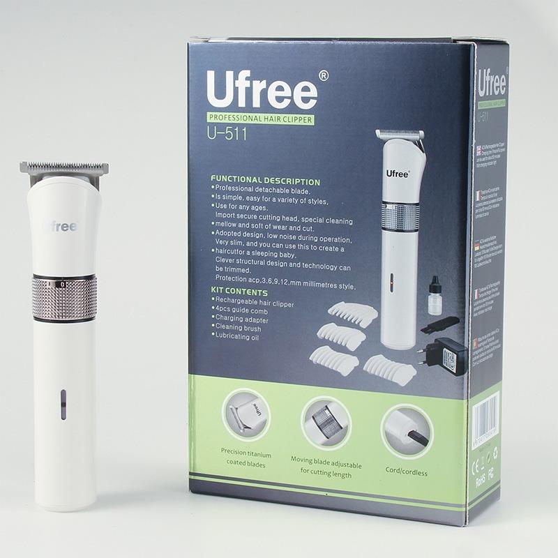 

Бытовая перезаряжаемая машинка для стрижки белых волос для парикмахерских, резьба по масляной головке, электрическая насадка для ножниц, бритва