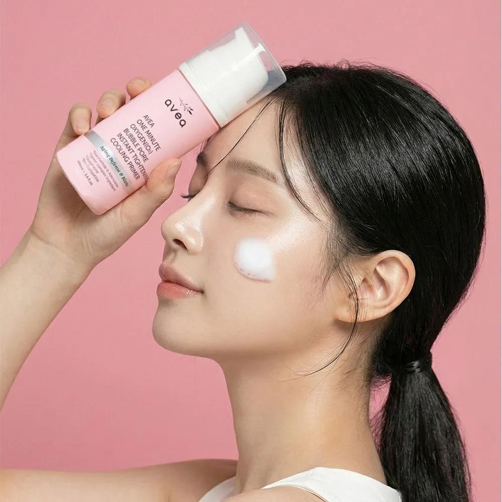 

1-Minute Bubble Primer, Pore Care, Large Size 100ml, Wrinkle Coverage, Uneven Texture Coverage, Porcelain Skin, Makeup Adhesion, Makeup Base, Radiance