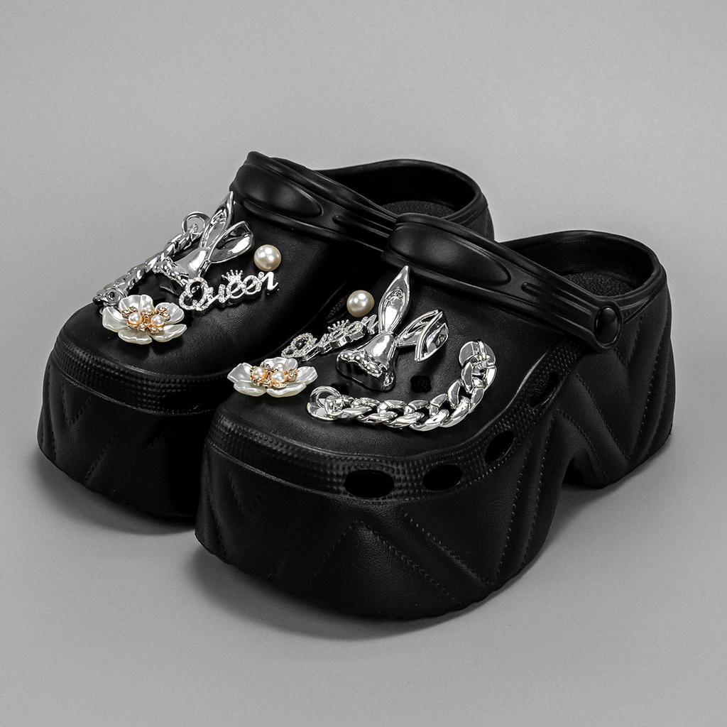 Women's Slippers 9CM High Platform Garden Fashion Clogs Shoes Women's Slippers Thick Bottom EVA Sandals Summer Girls Slippers