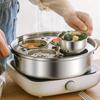 Glass Lid Stewing Soup Pot Stainless Steel Egg Cooker Multi-functional Egg Boiler  Noodle